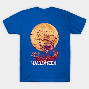 Spooky Scarecrow Halloween T-Shirt